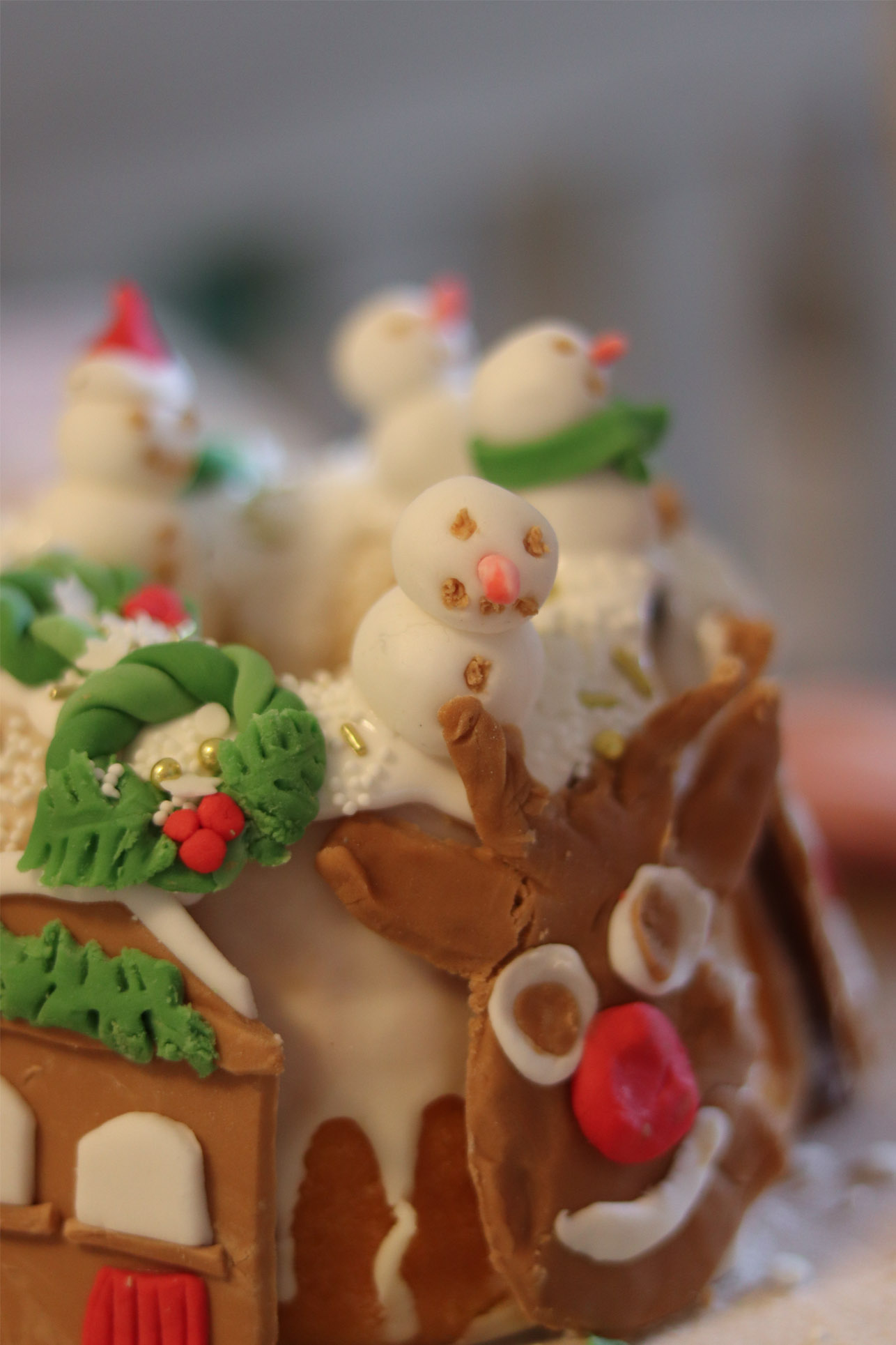 Tulband cake versieren met kerst